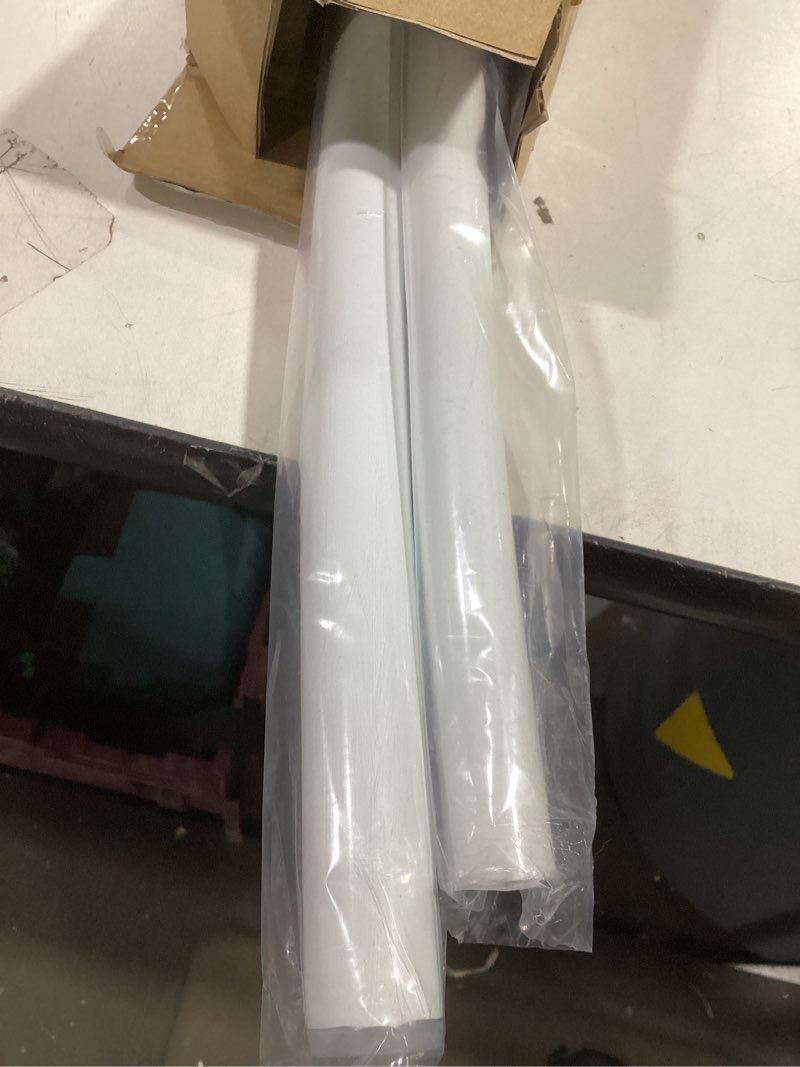Condition photo showing Good Condition for Curved Shower Curtain Rod For Bathroom 38-72 Inches, Adjustable Length, Curved Shower Rod, Metal Rods&Brackets, Round Shower Curtain Rods, Rotate Bracket For Large Shower Space, Need Drilling, White