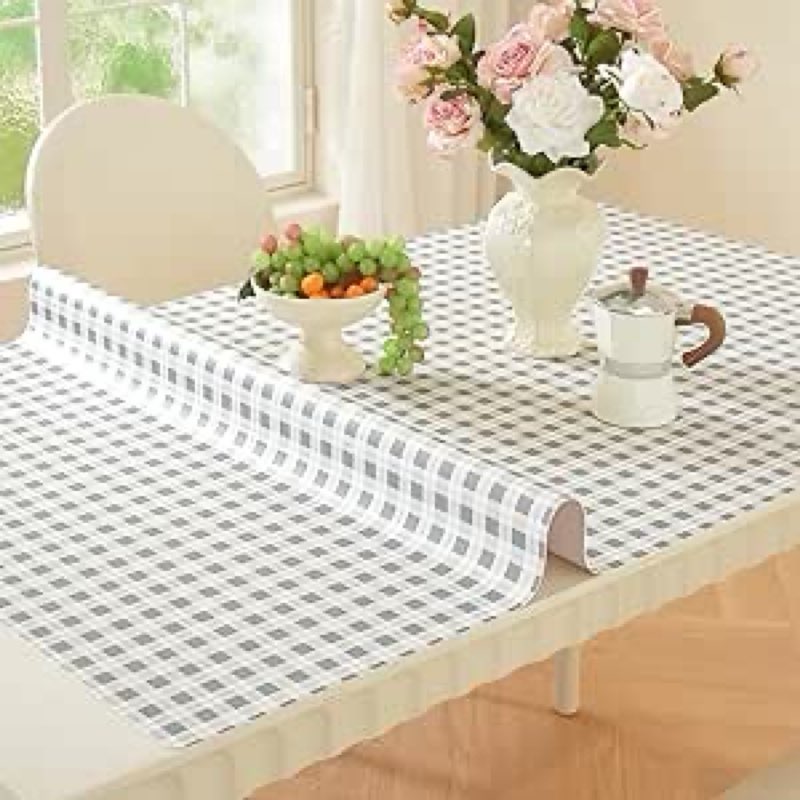 LovePads Skin-Friendly Table Protector 30 x 60 Inch, Thick Plastic Table Cover, Table Protector for 