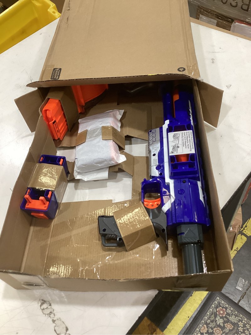 Condition photo showing Good Condition for nerf rampage n-strike elite toy blaster with 25 dart drum slam fire for kids, teens, & adults (amazon exclusive)