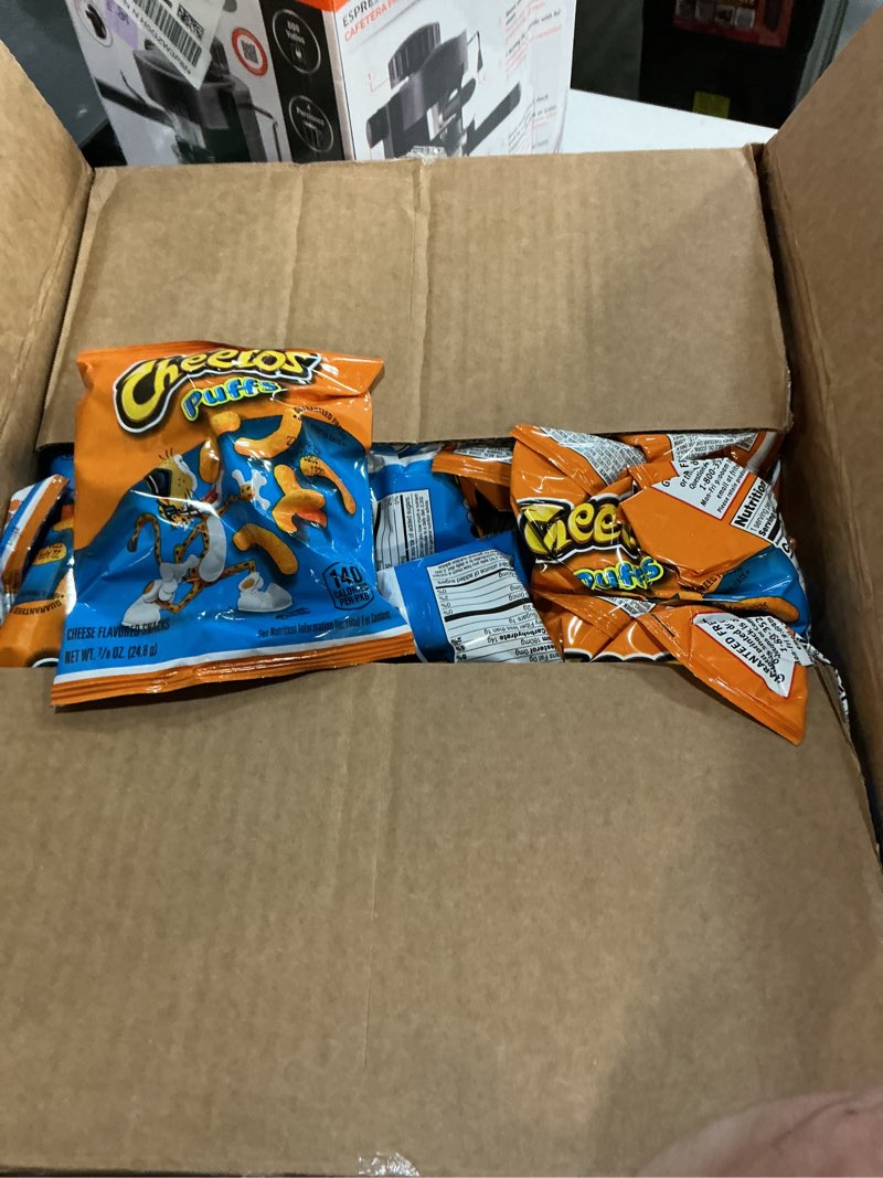 Condition photo showing As Is for (Used by 22 apr 2025) Cheetos Cheese Flavored Snacks, Puffs, 0.875 Ounce (Pack of 40) Puffs 40 Count (Pack of 1)