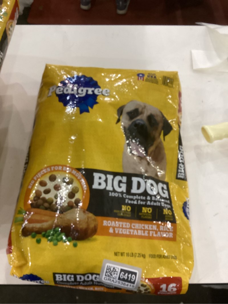 Condition photo showing New/Like New for Pedigree Complete Nutrition Big Dog Dry Dog Food, Roasted Chicken, Rice and Vegetable Flavor, 16 lb. Bag Chicken & Vegetable 16 Pound (Pack of 1)