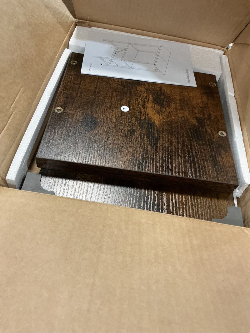 Condition photo showing Good Condition for snughome 10 gallon fish tank stand, aquarium stand 2-tier storage shelves, heavy duty terrarium stand for home office fish tank shelf, 20.47" l x 11.02" w x 30.7" h, rustic brown