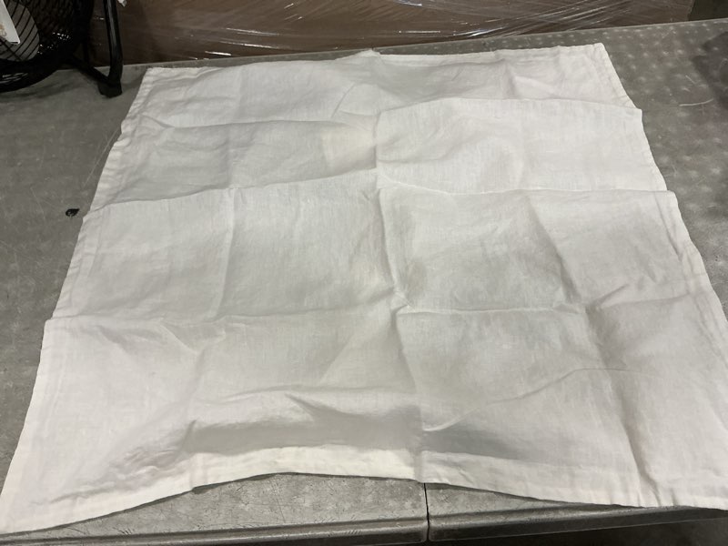 Condition photo showing Good Condition for european linen euro sham, euro, ivory