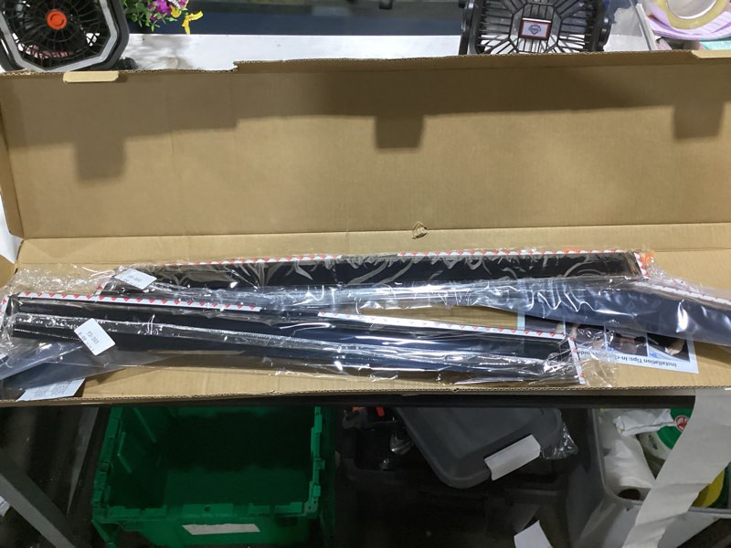 Condition photo showing New/Like New for in-channel rain guards for volkswagen (vw) atlas 2018-2026, window visor shields vent deflector shade wind dark smoke 2019 2020 2021 2022 2023 2024 2025 18 19 20 21 22 23, tape-on inside-mount, 4pcs for 2018-2026 | volkswagen (vw) atlas | in-channel