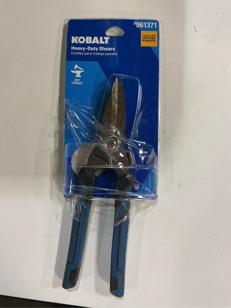 Condition photo showing As Is for kobalt 3-in serrated molded grip heavy duty scissors