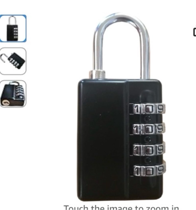 (Pack of 32)FixtureDisplays® Security Locker Combination Padlock with Key Override and Code Discovery for School, Employee, Gym or Sports Lockers 18331-1PK No Master Key