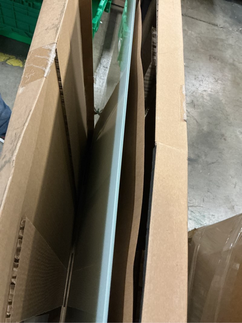 Condition photo showing Good Condition for glass whiteboard - glass dry erase board 48" x 36" magnetic white board writing board white boards for walls wall office home white 48"w x 36"h
