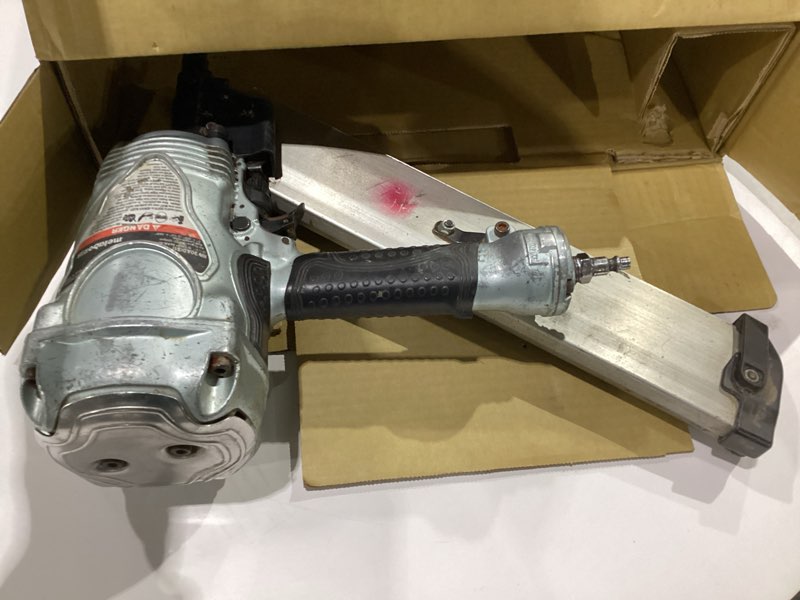 Condition photo showing As Is for Metabo HPT Framing Nailer, Pro-Preferred Framing Tool For Flooring, Truss Build-Up, Roof Decking, and Housing Construction, Quick Switch Nailing, 3-1/2\" 30° Paper Collated Nails, NR90ADS1 Metabo HPT NR90ADS1 Framing Nailer, AS IS