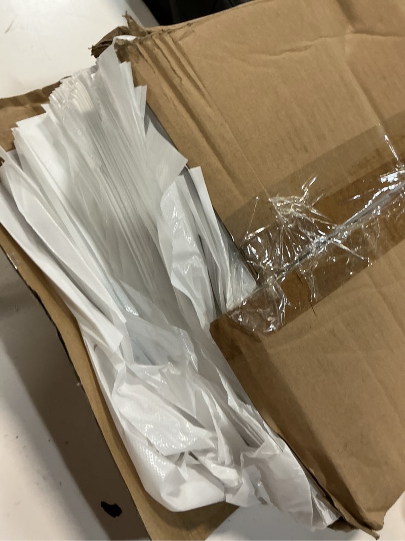 Condition photo showing Good Condition for comfort axis disposable adult bibs 16" x 24" with a 4" crumb catcher 300 pack plastic portable