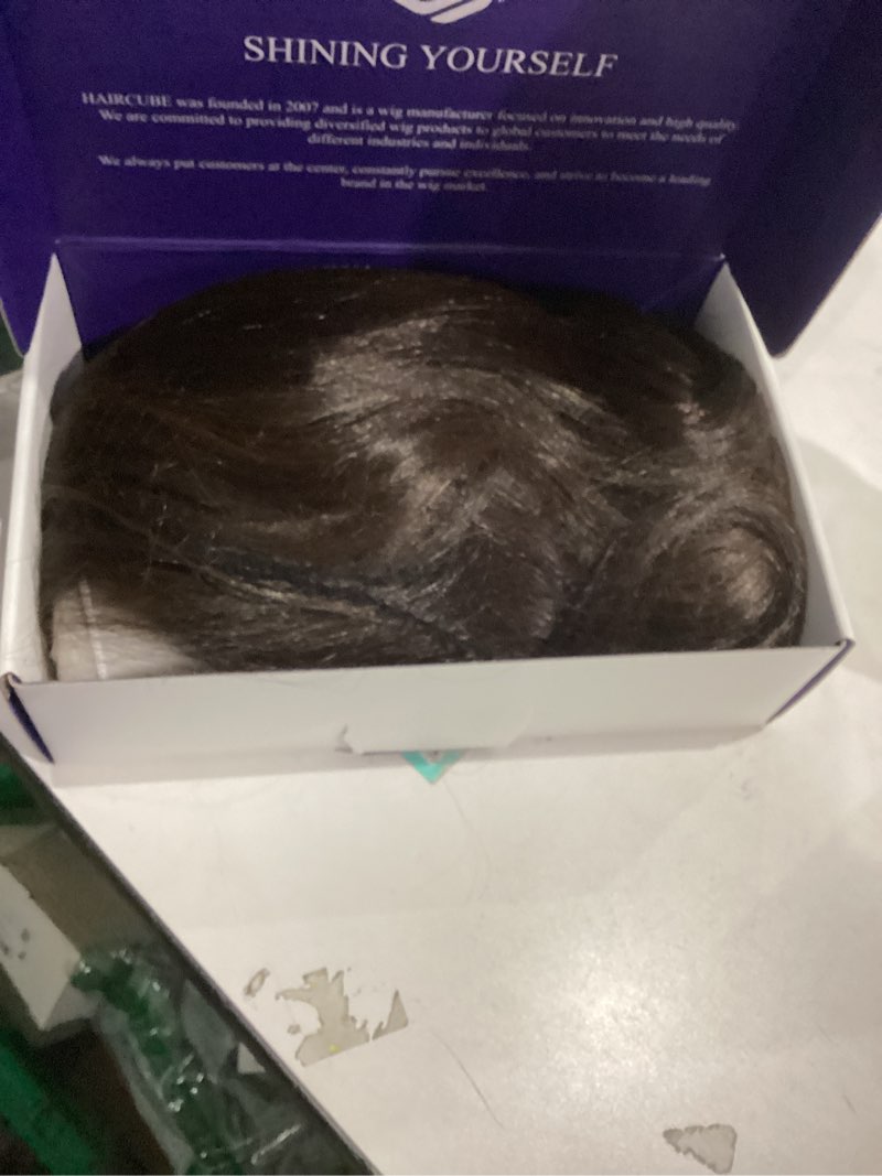 Condition photo showing New/Like New for HAIRCUBE 13x6 HD Lace Front Wig for Women, 16-Inch Heat Resistant Synthetic Wavy Hair, Shoulder Length Glueless Lace Wigs for Daily, Party&Date (Mixed Ash Blonde) 13*6 Lace #KN814