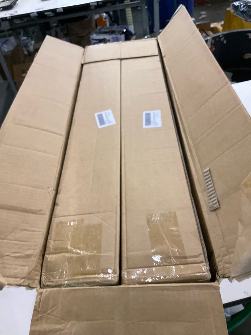 Condition photo showing As Is for QLLY 27.5 inch / 70cm Adjustable Tall Metal Desk Legs, Office Table Furniture Leg Set, Set of 4 (70cm, White) 27.5 inch White