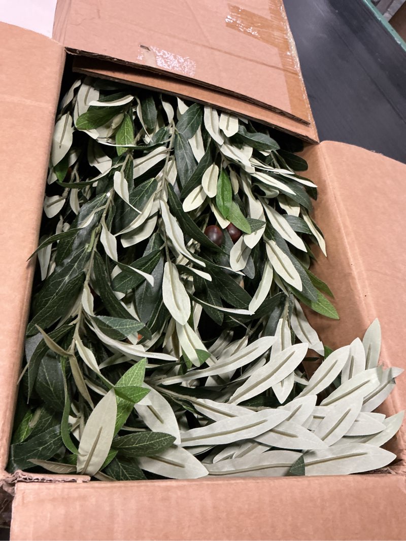 Condition photo showing Good Condition for large faux olive tree tall artificial trees with pot indoor outdoor realistic floor fake plantas for home living room bedroom office porch outside patio arboles para decoracion housewarming gift 8ft