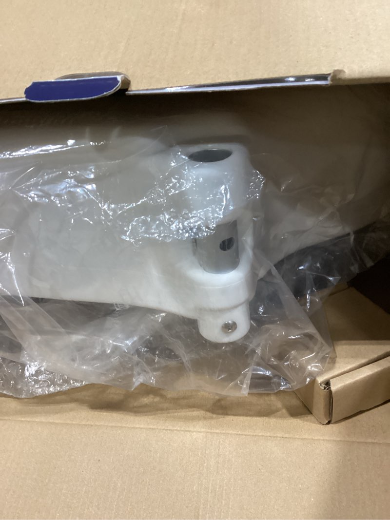 Condition photo showing New/Like New for Drive Medical 2-in-1 Raised Toilet Seat with Removable Padded Arms - Elevated Bathroom Safety Support - Secure Locking Attachment - Easy Height Assistance - Durable Plastic Construction Standard