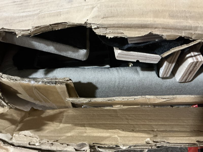 Avenco King Bed Frame, Upholstered Platform Bed Frame with Adjustable Headboard, Wood Slat Support, 