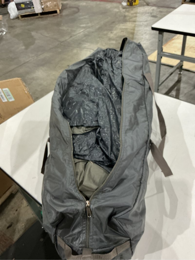 Condition photo showing As Is for 3/4 person camping tent with 1 door, 4 windows, and upgraded ventilation– instant setup, waterproof, 8'x 8'x 67''oxford fabric floor pop up in 60 seconds includes rainfly and backpack 4 person -brick red