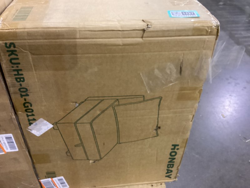 Condition photo showing As Is for HONBAY Modular Sectional Sofa U Shaped Sectional Modular Sofa with Storage Convertible Sectional Couch for Living Room, Grey