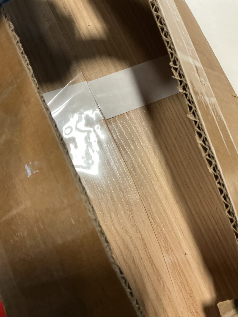 Condition photo showing New/Like New for upsimples Floating Shelves for Wall, 23.6 Inch Shelves for Decor Storage Set of 6, Wall Mounted Wood Shelf for Bedroom, Living Room, Bathroom, Kitchen, Long Picture Ledge Shelves, Natural Natural 23.6in