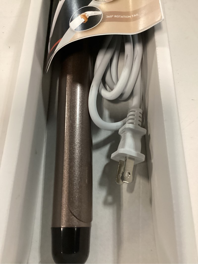 Condition photo showing Good Condition for hoson 1 inch curling iron professional ceramic tourmaline coating barrel hair curler, lcd dispaly with 9 heat setting(225°f to 450°f for all hair types, glove include)