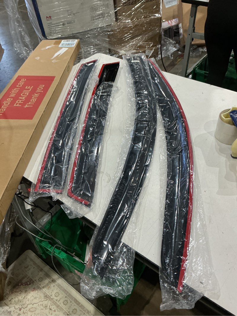 Condition photo showing Good Condition for kpy rain guards fit for 2016-2020 kia optima, out-channel window visors vent wind deflectors 4pc, car accessories for 16-20 optima (excludes hybrid models) 2016-2020 optima