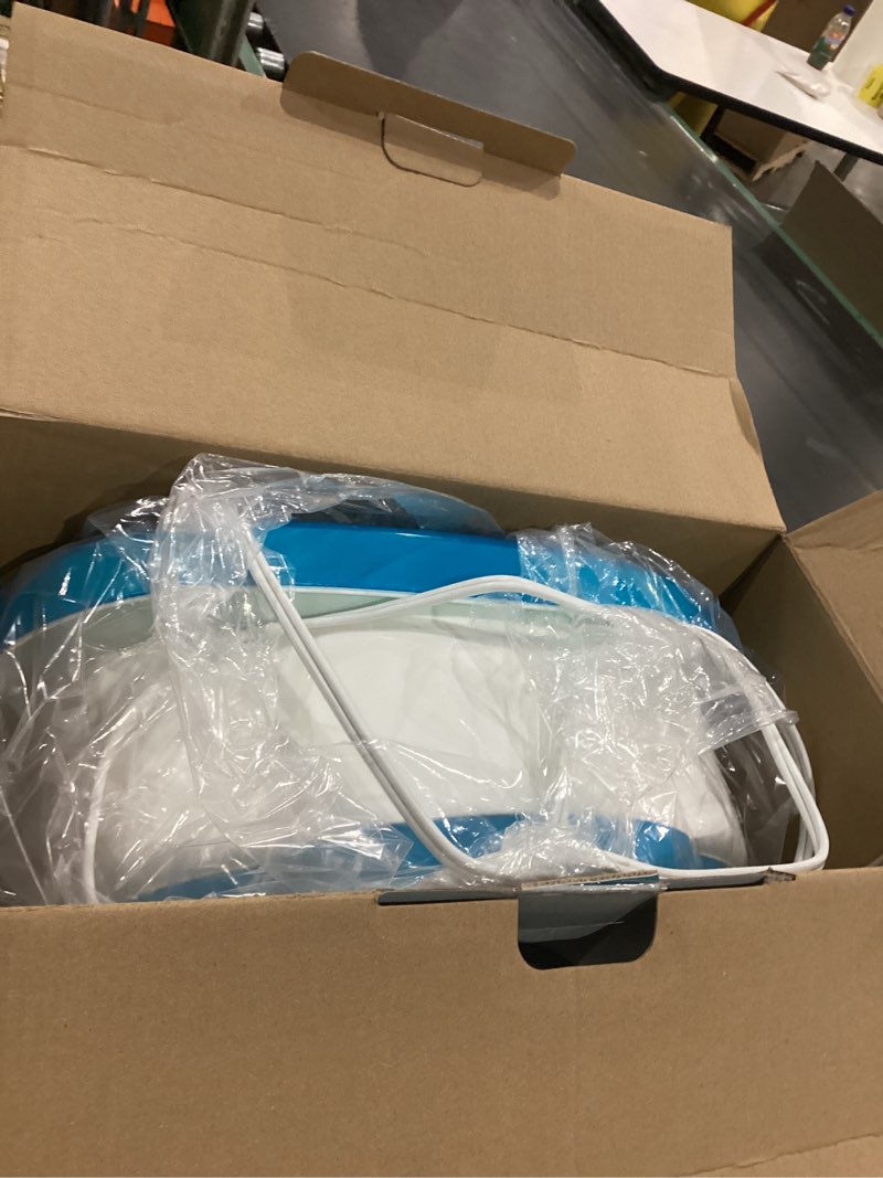 Condition photo showing As Is for HoMedics Bubble Mate Foot Spa, Toe Touch Controlled Foot Bath with Invigorating Bubbles and Splash Proof, Raised Massage nodes and Removable Pumice Stone