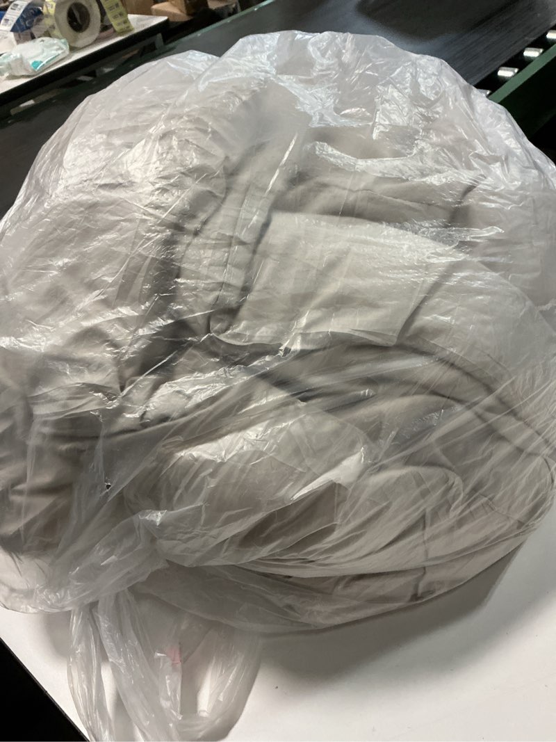 Condition photo showing As Is for CozyLux Oatmeal Queen Comforter Set, 3 Pieces Solid Breathable Quilted Style Bedding Sets, Luxury Soft Fluffy Bed Set with Down Alternative Comforter for All Season (1 Comforter & 2 Pillowcases)