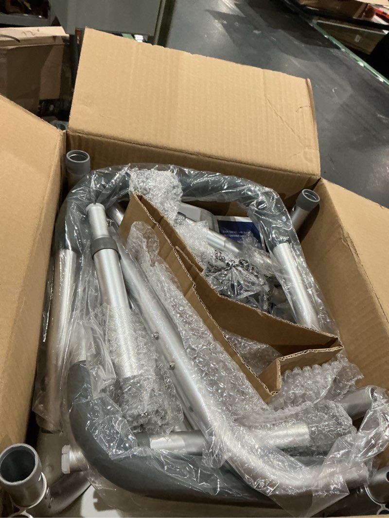 Condition photo showing As Is for bath safetybenches/stools product description: kd bath bench w/back & padded arm,1/ea