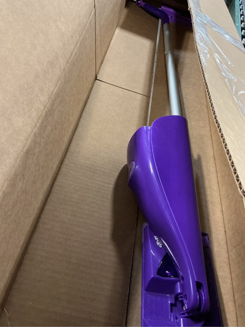 Condition photo showing As Is for Swiffer WetJet Hardwood and Floor Spray Mop Cleaner Starter Kit, Includes: 1 Power Mop, 10 Pads, Cleaning Solution, Batteries 1 Kit Cleaner Kit