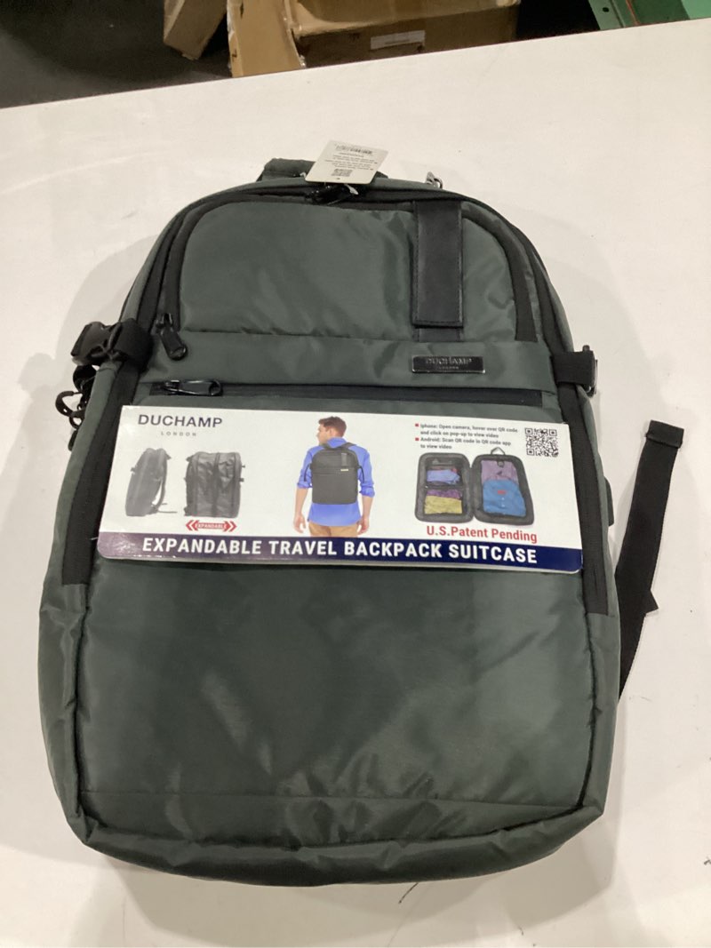 Condition photo showing New/Like New for duchamp getaway expandable carry-on backpack suitcase