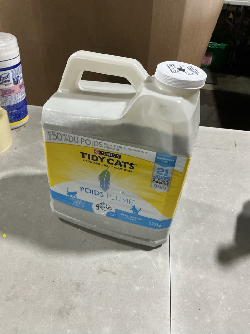 Condition photo showing Good Condition for purina tidy cats light weight, low dust, clumping cat litter, lightweight glade clear springs multi cat litter - 6 lb. jug 6.00 pound (pack of 1)