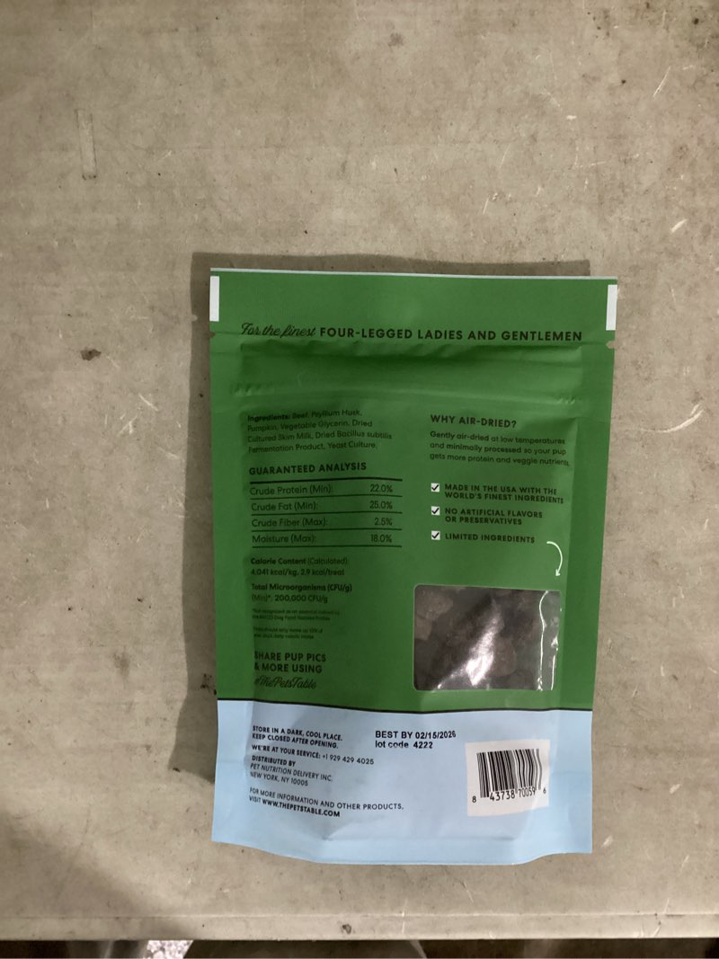 Condition photo showing Good Condition for The Pets Table Beef Limited Ingredient Diet Air-Dried Healthy Dog Treats, 5-Ounce Bag