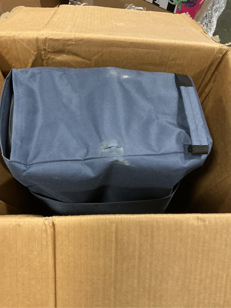 Condition photo showing As Is for Beach Wagon with Big Wheels for Sand, Heavy Duty Harder Sand Collapsible Folding Wagon with All-Terrain 9" Pneumatic Ballon Tires, Utility Wagon for Garden Sports Camping Outdoor Activities Navy Blue