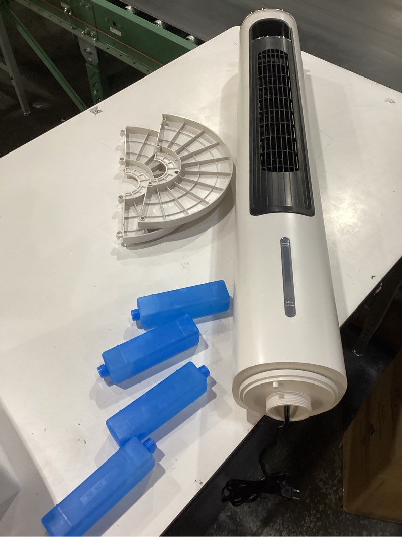 Condition photo showing New/Like New for Evaporative Air Cooler, 41 Inch Cooling Fans that Blow Cold Air, 3-in-1 Tower Fan with Remote, 3 Speeds, 120° Oscillation Portable Swamp Cooler, 12H Timer Air Cooler for Bedroom Indoor Use