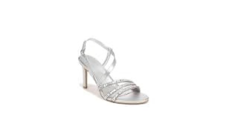 Naturalizer Womens Kimberly Strappy Slingback Dress Sandal Silver 11 M