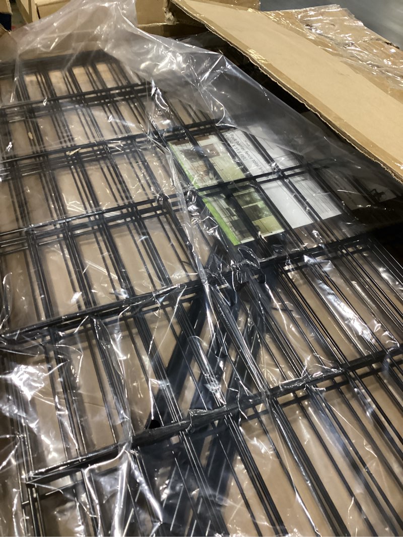 Condition photo showing As Is for 5 Panels No Dig Decorative Outdoor Garden Fence for Yard, 32 in(H) X 11.8 ft(L) Animal Barrier Fencing Rustproof Metal Wire Panel Border for Dog, Rabbits, and Patio Temporary Ground Stakes 5 Panels-11.8 ft(L) X 32 in(H)