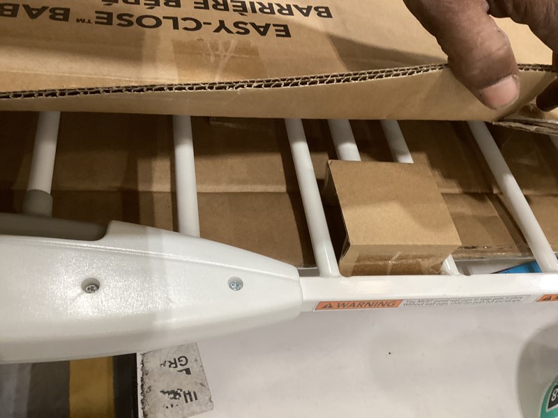 munchkin® easy close pressure mounted baby gate for stairs, hallways and doors, walk through with do