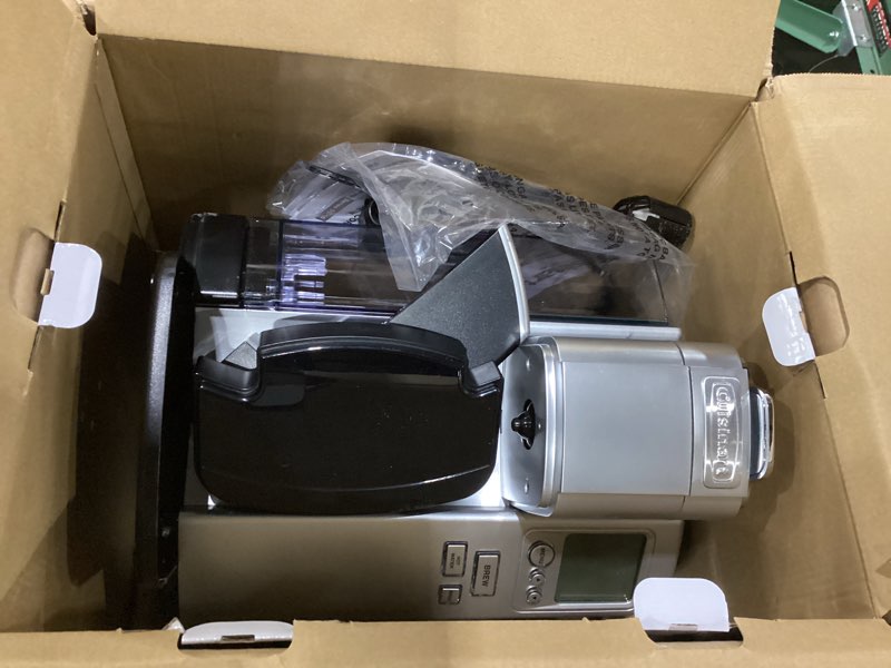 Condition photo showing As Is for Cuisinart Coffee Maker, Single Serve 72-Ounce Reservoir Pod Coffee Machine, Programmable Brewing & Hot Water Dispenser, 3 Cup-Size Settings, Stainless Steel, SS-10P1, Silver