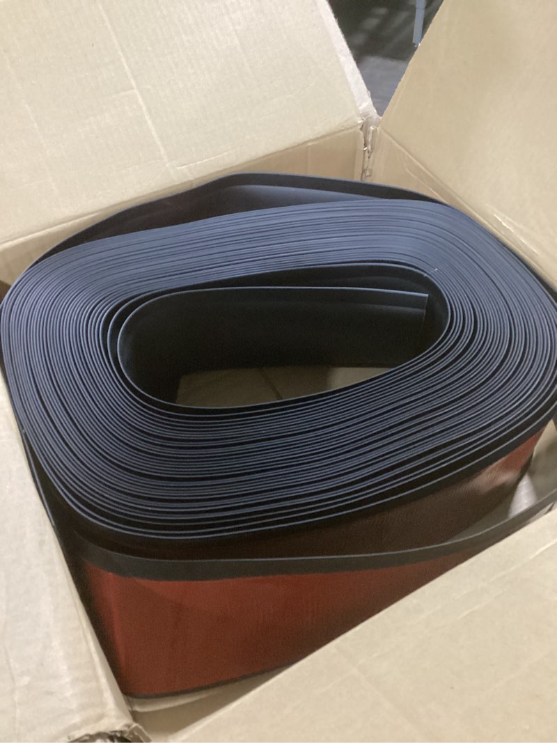 Condition photo showing item condition for Vinyl Wall Base Baseboard Molding Trim 6" Flexible Self Adhesive Rubber Wall Base Moulding Trim Peel and Stick Design, 6 Inch x 100 Feet, Black 6in x 100ft Black