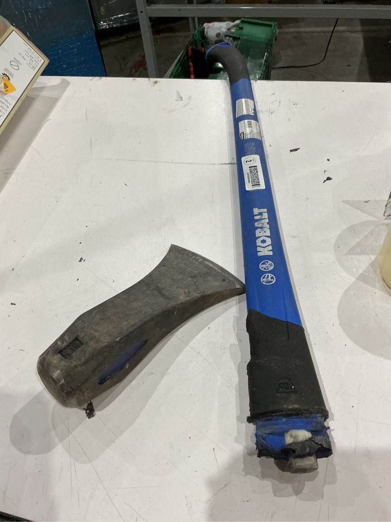 Condition photo showing As Is for kobalt 8-lb carbon steel wood splitter