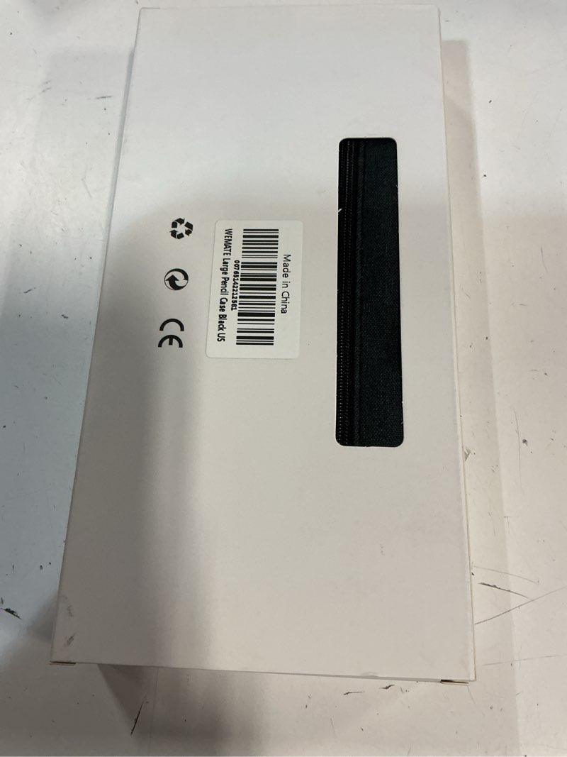 Condition photo showing New/Like New for wemate pencil case, large storage organizer for stationery, back - to - school essential, teacher must - have, big pencil pouch, marker case school supplies for college & high school black