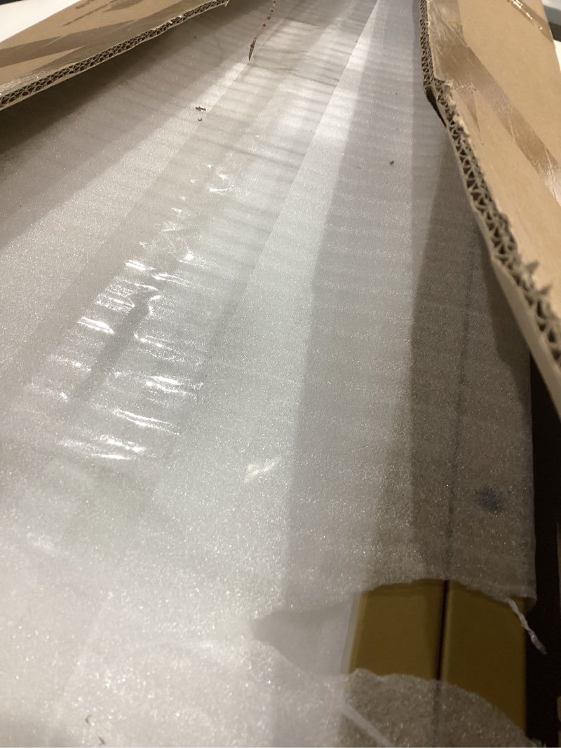 MAJARO Small Modern Console Table for Entryway, Tempered Glass with Metal Frame Sofa Table for Livin