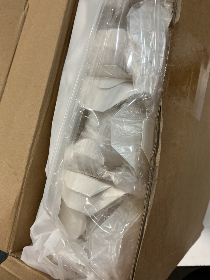 Condition photo showing New/Like New for affrolling 100 pack 16 oz chinese take out boxes paper take home boxes, leakproof greaseproof food containers stackable paper food containers for restaurant catering event and party (white) 16 oz white 100