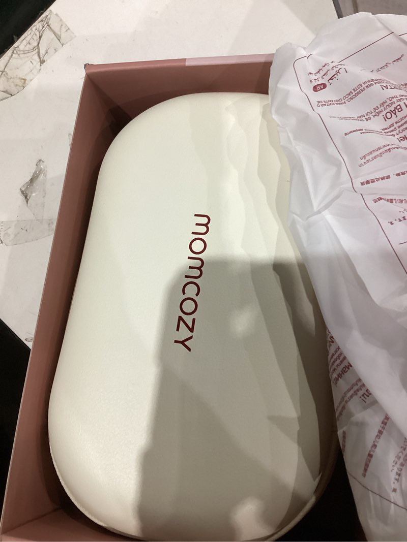 Condition photo showing As Is for Momcozy M5 Smart APP Controlled Wearable Breast Pump, Hands-Free Wireless Electric Pump, 3 Modes 9 Suction Levels, BPA-Free, Portable Lightweight, 24mm Flange, 2-Pack Quill Gray 2 Count-APP Quill Gray