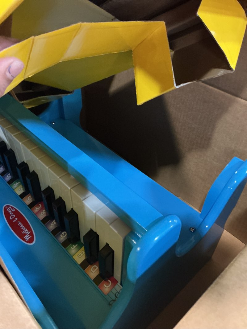 Condition photo showing Good Condition for Melissa & Doug Learn-to-Play Piano With 25 Keys and Color-Coded Songbook - Blue