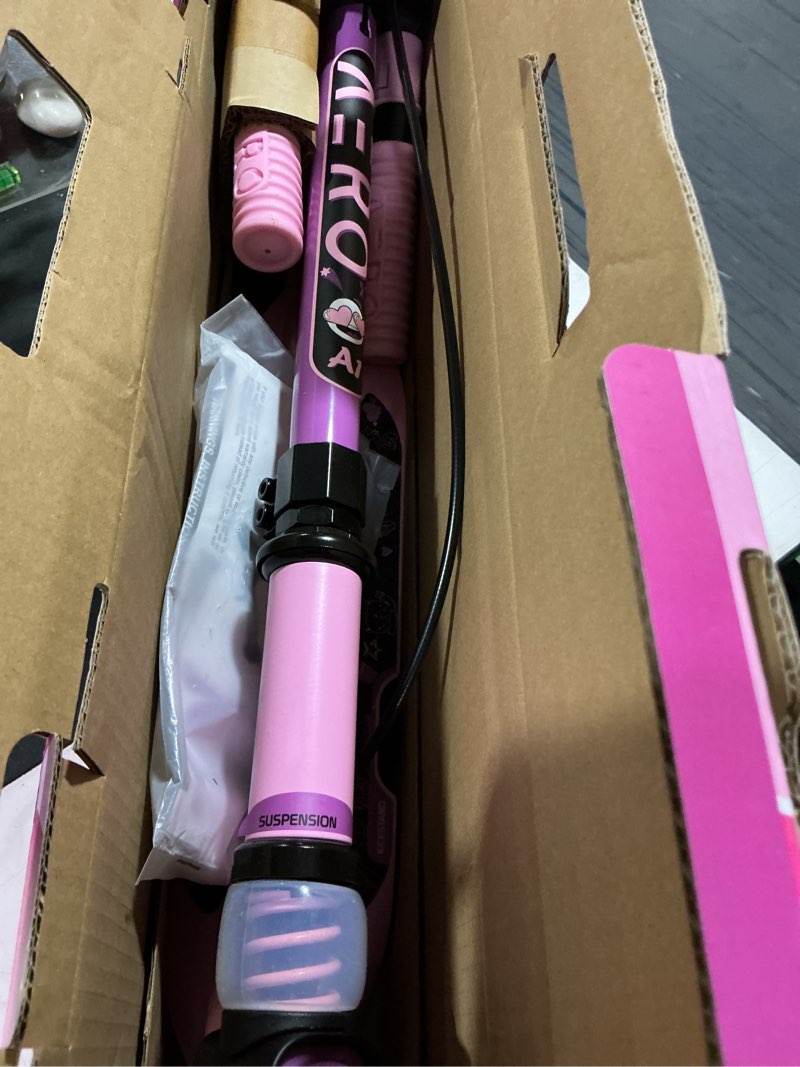 Condition photo showing Good Condition for aero scooter for kids 5-8 | dynamic lights, hand brake & shock absorption | boys girls 2 wheels kick scooter | foldable & height adjustable a1-pink (hand brake)