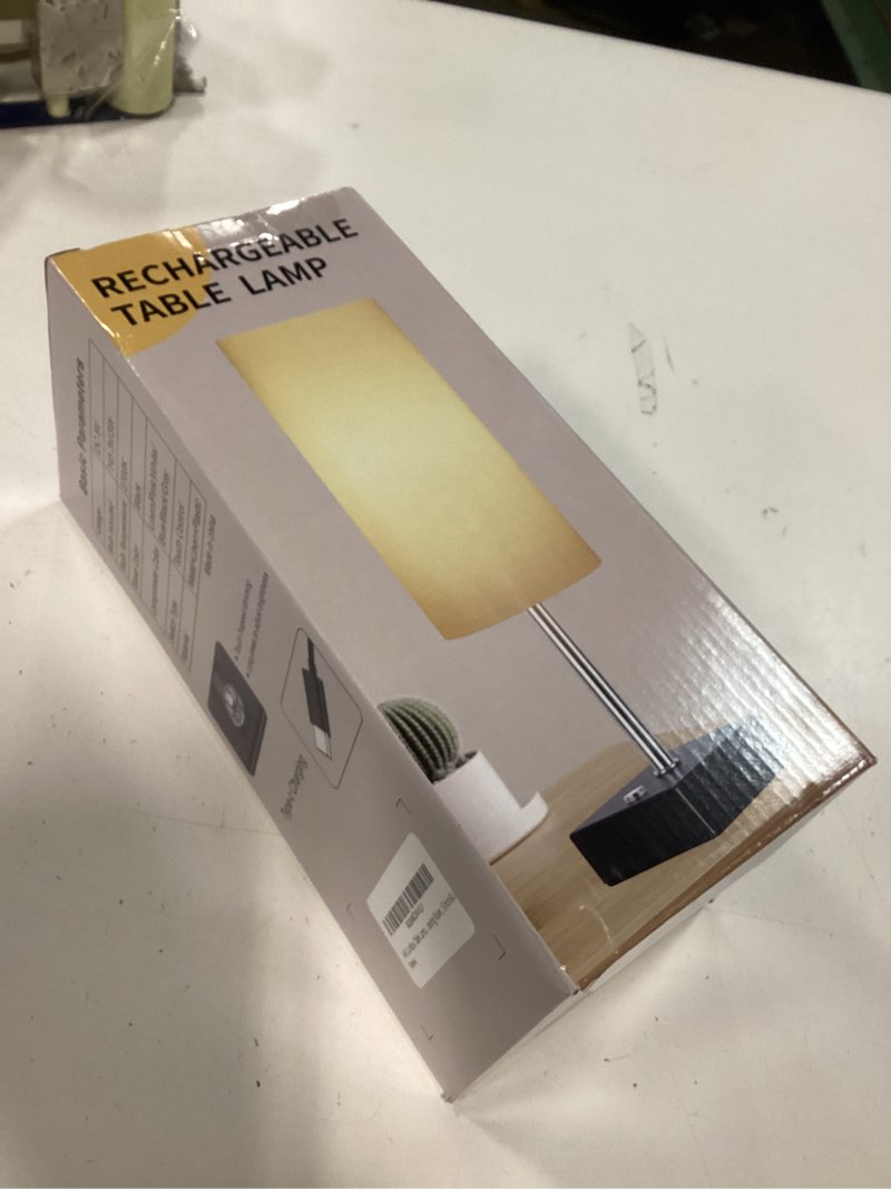 Condition photo showing New/Like New for AVV Cordless Table Lamp with Dimmable, Rechargeable 3 Modes Battery Powered Bedside Lamp, Battery Operated Lamps for Night Stand, Touch Lamp for Bedroom, Living Room, Reading Room, 15 Inch Blue Blue 15 inch