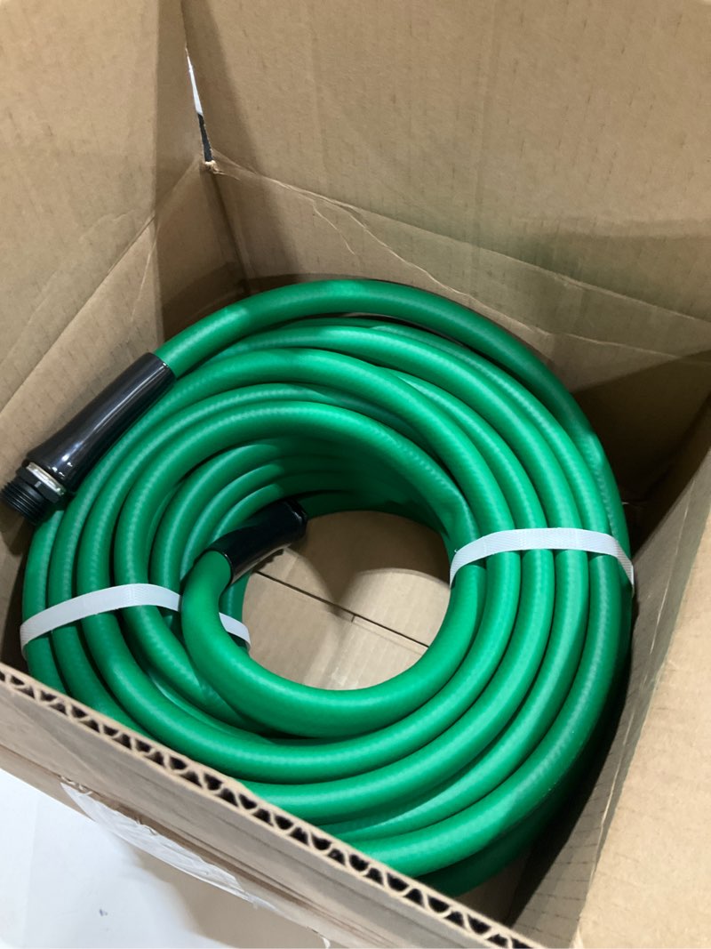 Condition photo showing Good Condition for Flexzilla Colors Garden Hose 5/8 in. x 75 ft., Lightweight All-Weather Water Hose, Durable and Flexible, Leak-Free Connections, Forest Green Standard Grip 75ft Forest Green