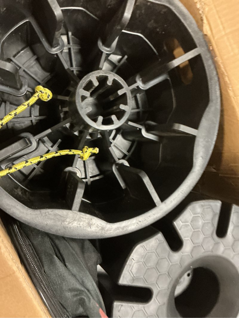 Condition photo showing As Is for trailer jack block, heavy duty trailer/camper/rv leveling blocks with carry bag, fits most post, foot, 5th wheel, round, square, scissor jacks (4 pack)