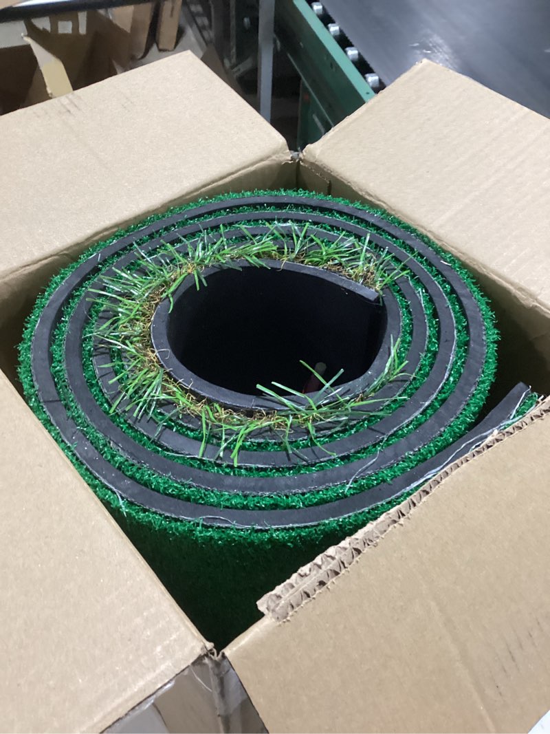 Condition photo showing Good Condition for putting green golf putting mat non-slip professional practice trainning mat for indoor outdoor putting green-turf ball stop strip