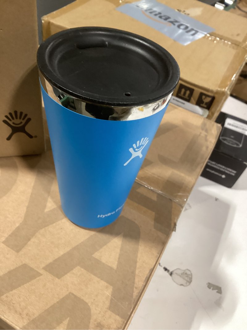 Condition photo showing Good Condition for Similar product not like stock photo blueHydro Flask Flex Sip Coffee Tumbler – Insulated Stainless Steel, Non Spill, Leak Proof Travel Coffee Cup 20 Oz Birch Gray