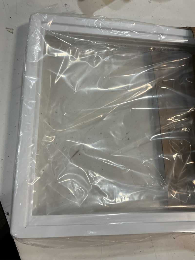 Condition photo showing Good Condition for 240354502 refrigerator upper crisper drawer cover frame compatible with frigidaire refrigerator frs3r2f, frs3r3e, frs3r3j, frs3r4e, frs3r5e, phs37eh, phs38ej, phs39eh, phs39ej, wrs3r3e etc